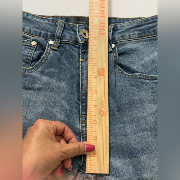 Men’s Kollar Destroyed Knee Skinny Jeans. Size 30. Mid Wash - Picture 12 of 14